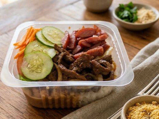 Mini PF de Isca de Carne e Calabresa
